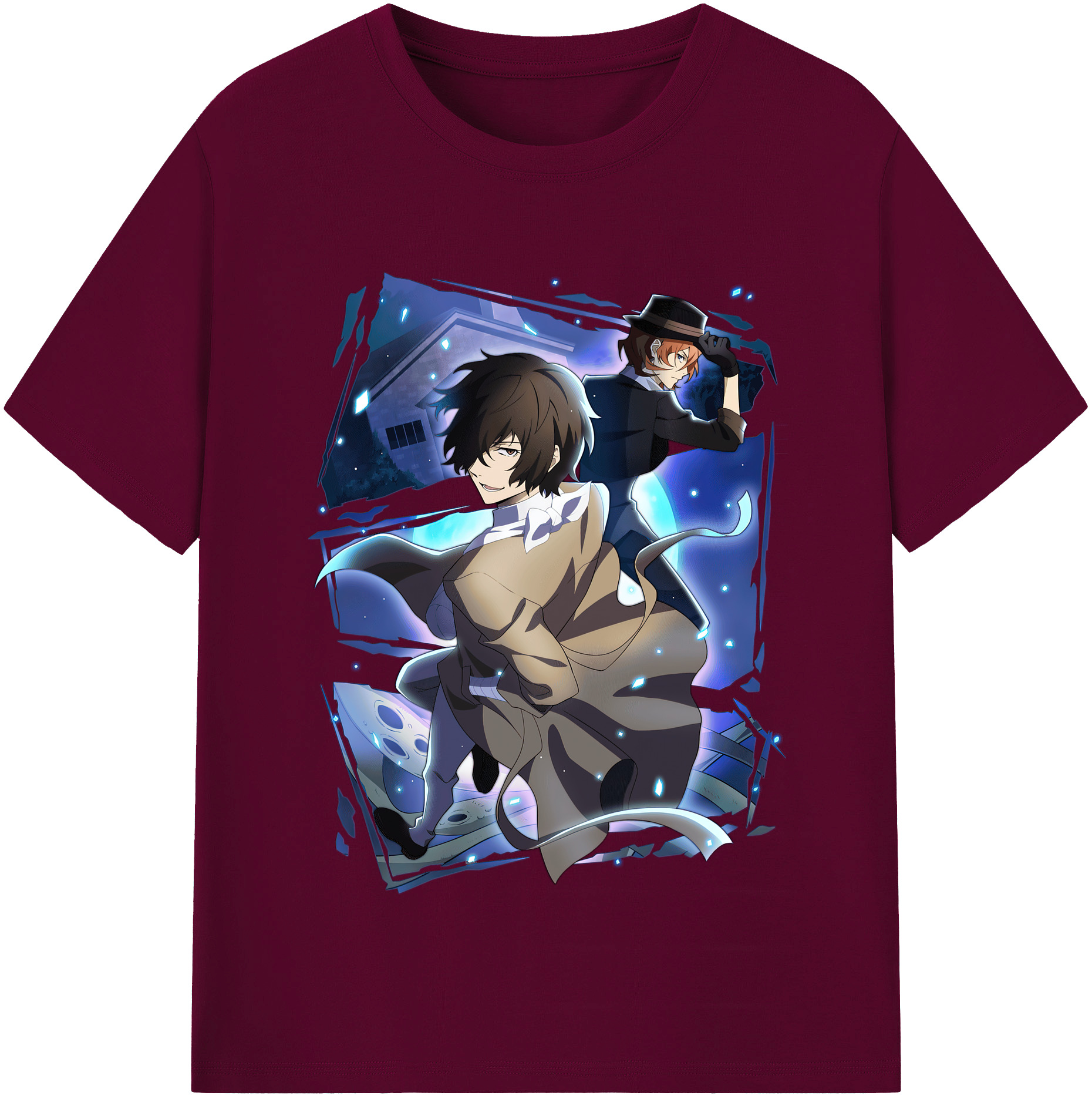 （画像用） 文豪ストレイドッグス Bungo Stray Dogs レディースカジュアルプリントTシャツ（綿100％）